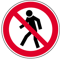 pedestrians forbidden