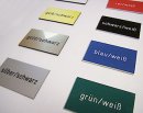 Engraved Signs - twocoloured